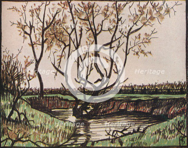 'Le Ruisseau', c1919. Artist: Fernand Scouflaire.