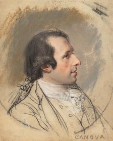 Portrait of Antonio Canova, 1787. Creator: Hugh Douglas Hamilton.