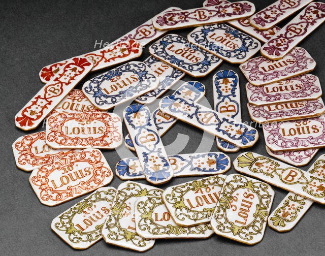 Gaming Pieces, Vienna, 1735/40. Creator: Du Paquier Porcelain Manufactory.