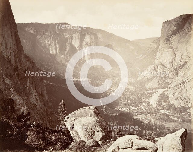 Yosemite Valley from Union Point, ca. 1872, printed ca. 1876. Creator: Carleton Emmons Watkins.