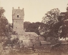 The Castle of the Mains, Forfarshire, 1856. Creator: John Sturrock.
