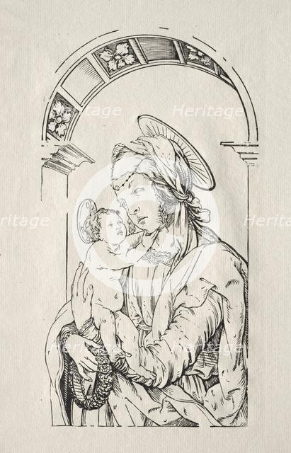 The Virgin with the Child under an arch, 1508. Creator: Hans Burgkmair (German, 1473-1531).