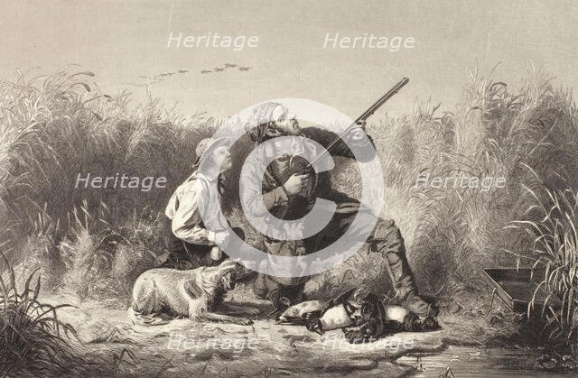 On the Wing, 1850. Creator: Charles Kennedy Burt.