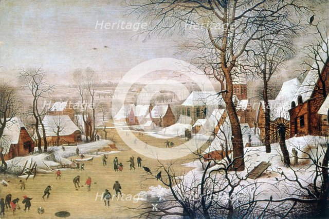 'The Bird Trap', c1584-1638. Artist: Pieter Brueghel the Younger