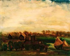 Landscape with Haystacks, c1930s. Creator: Constant Permeke.