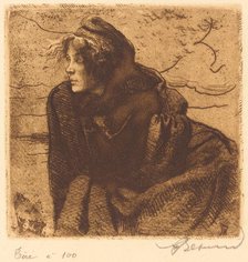 Melancholy (Mélancolie), 1888. Creator: Paul Albert Besnard.