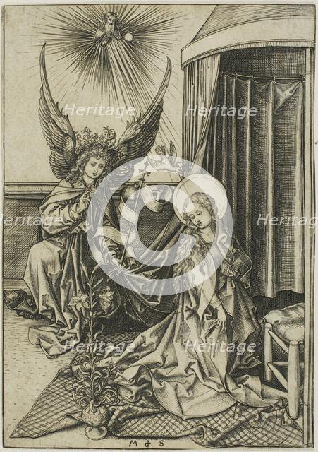 The Annunciation, n.d. Creator: Martin Schongauer.
