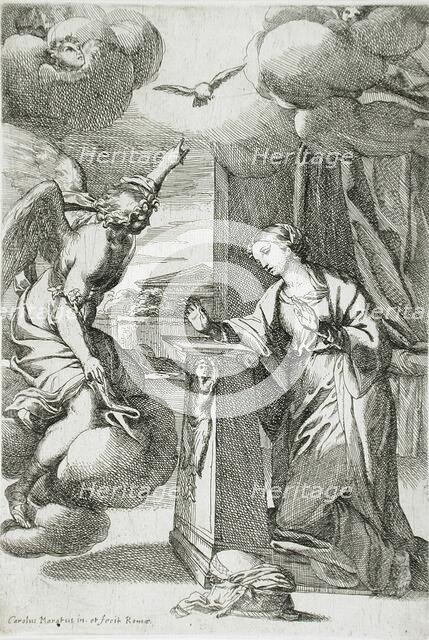 The Annunciation, between c1645 and c1650. Creator: Carlo Maratti.