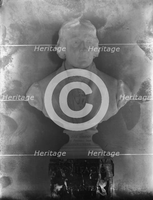 Jose De Andreda Silva Benefacio, Brazilian Priest, Bust In Hall of Patriots, Pan American..., 1911. Creator: Harris & Ewing.