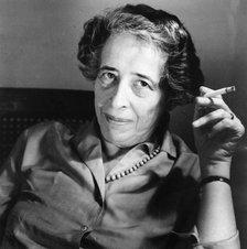 Hannah Arendt (1906-1975), German-American political scientist, c1963. Artist: Unknown