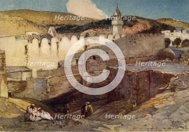 'The Mosque at Hebron Over the Cave of Machpelah', 1902. Creator: John Fulleylove.