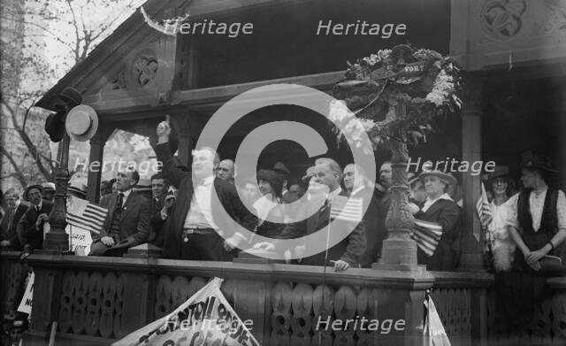 J.P. Holland at car strike, 1916. Creator: Bain News Service.