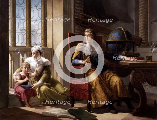 Newton's Discovery of the Refraction of Light, 1827. Creator: Palagi, Pelagio (1775-1860).