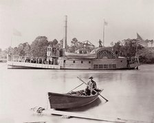 [U.S. Gunboat]. Brady album, p. 161, 1861-65. Creator: Tim O'Sullivan.
