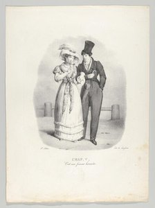 Chap. V: C'est une femme honnête (She is an honest woman), 1824. Creator: Victor Adam.