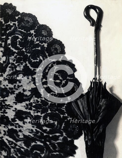 Parasol Cover, England, 1870s. Creator: Unknown.