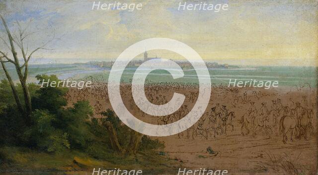 The Troops of Louis XIV before Naarden, 20 July 1672, 1672-1690. Creator: Adam Frans van der Meulen.