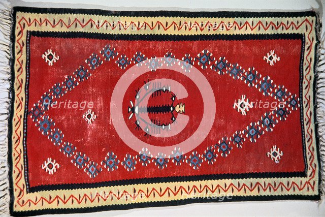Islamic prayer Kilim, date unknown.   Artist: Anon
