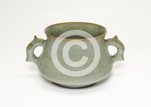 Incense Burner with Animal Handles, Northern Song dynasty (960-1127), 11th -12th century. Creator: Unknown.