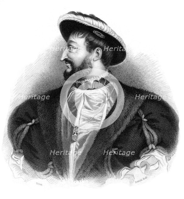 Francis I, King of France, 19th century.Artist: Francis Holl