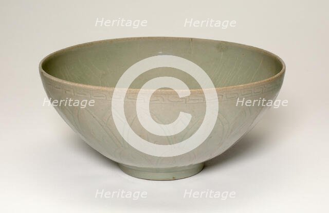 Bowl with Lotus Design, Korea, Goryeo dynasty (918-1392), mid-12th century. Creator: Unknown.