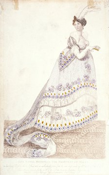 'Her Royal Highness the Princess of Wales in her Court Dress..., 1807'. Artist: Unknown