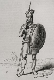 Phoenician warrior, 1852.  Creator: Unknown.