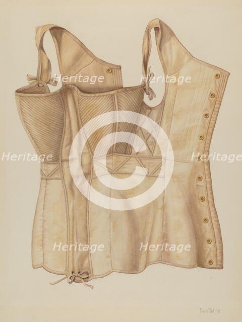 Corset, c. 1937. Creator: Frank McEntee.