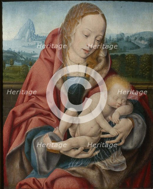 The Virgin with the Sleeping Child, ca 1510-1520. Creator: Cleve, Joos van (ca. 1485-1540).