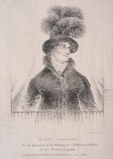 Caroline, Consort of George IV, 1820. Artist: C Dyer