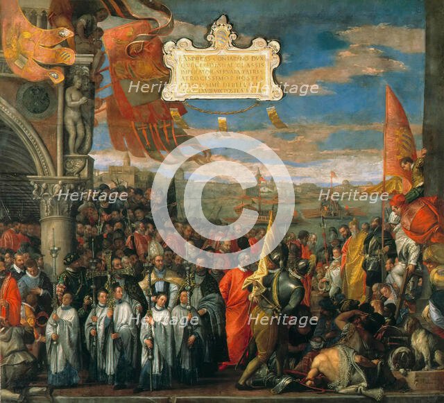 The Victorious Return of Doge Andrea Contarini after the Triumph in Chioggia, 1580. Creator: Veronese, Paolo (1528-1588).