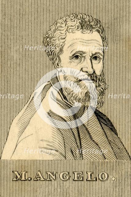 'M. Angelo', (1475-1564), 1830. Creator: Unknown.