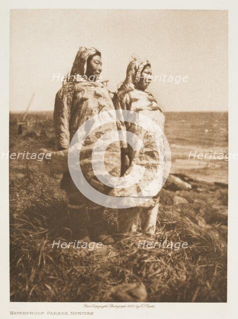 Waterproof Parkas, Nunivak, 1928. Creator: Edward Sheriff Curtis.