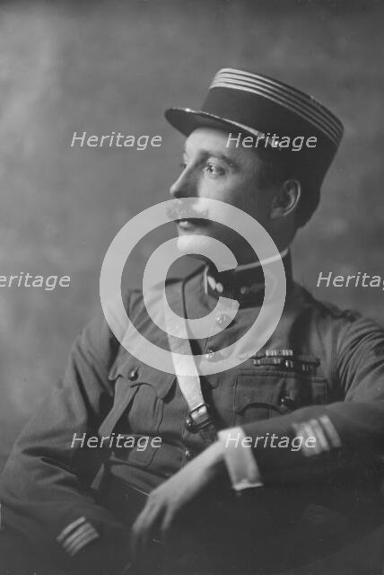 Commandant Crovoisier, portrait photograph, 1919 Feb. 3. Creator: Arnold Genthe.