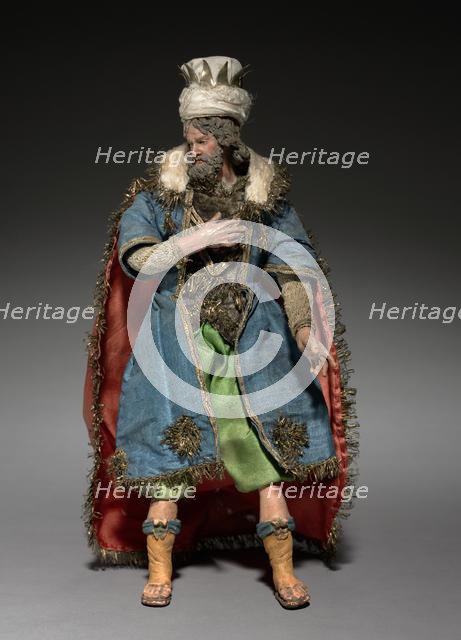 Figure from a Crèche: Magus, 1780-1830. Creator: Unknown.