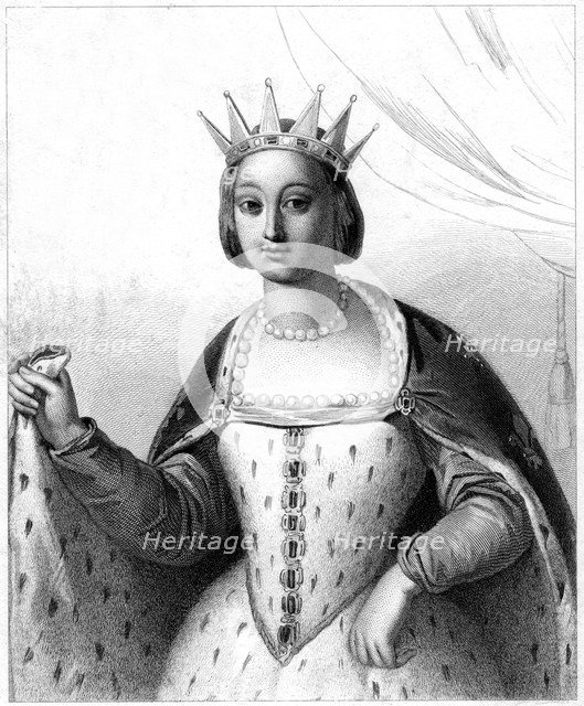 Marguerite de Provence, Queen Consort of Louis IX of France. Artist: Unknown