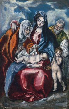 The Holy Family with Saint Anne and the Infant John the Baptist, c. 1595/1600. Creator: El Greco.