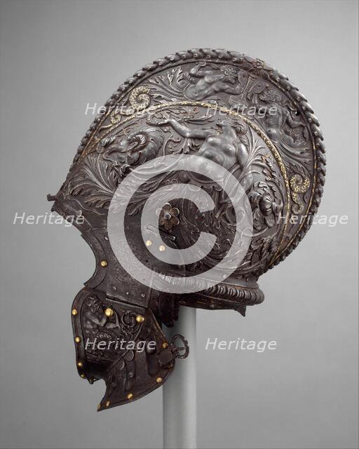 Burgonet, Italian, Milan, ca. 1550-55. Creator: Unknown.