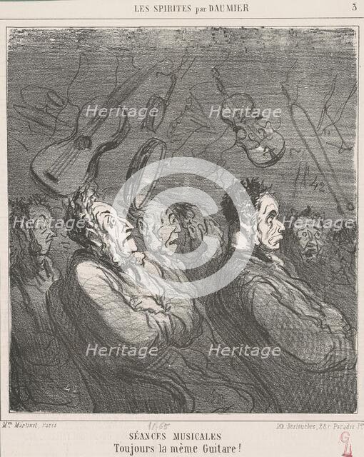 Séances musicales, 19th century. Creator: Honore Daumier.