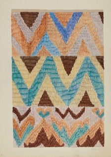 Colcha (Bedspread), c. 1937. Creator: Marjery Parish.