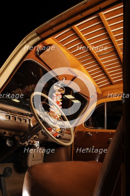 Ford woodie station wagon 1946. Artist: Simon Clay.