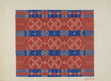 Coverlet (Reverse Side), 1935/1942. Creator: Cornelius Christoffels.