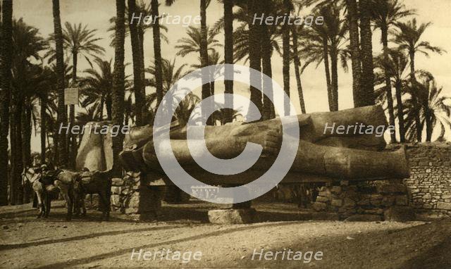 'Memphis - The Colossal Statue of Rameses II', c1918-c1939. Creator: Unknown.
