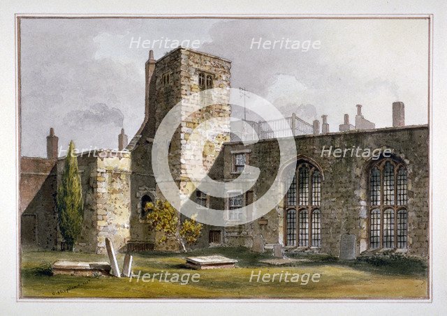 View of the Savoy Chapel, Savoy Palace, Westminster, 1819. Artist: George Shepherd