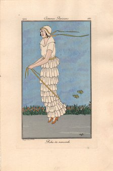 Costumes Parisiens 161: Robe de nansouk, 1914.