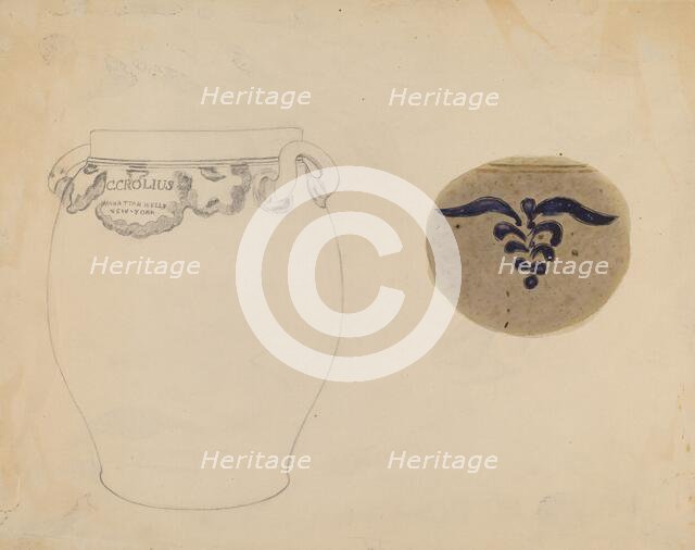 Crock, c. 1938. Creator: Charles Caseau.