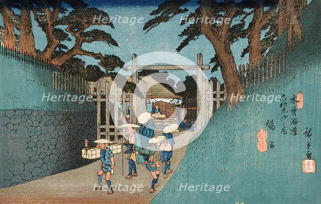 Fukushima, Station 38, c1838. Creator: Ando Hiroshige.