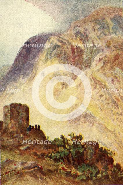 'Mount Ebal and Mount Gerizim - John iv. 20', c1924. Creators: James Clark, Henry A Harper.