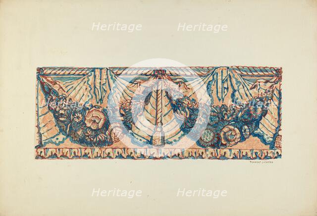 Wall Paper Border, c. 1937. Creator: Frances Lichten.