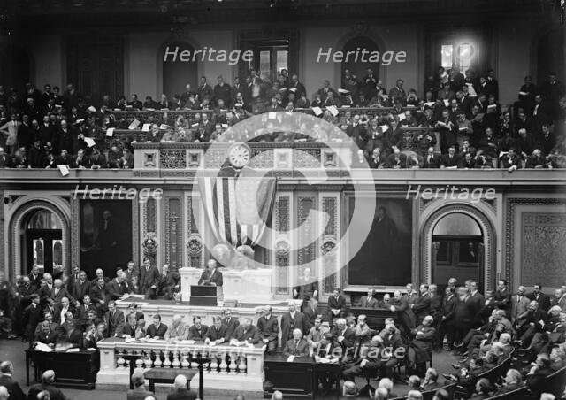 Wilson Before Congress...1913. Creator: Harris & Ewing.